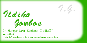 ildiko gombos business card